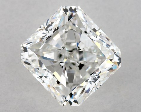 GIA 1.00 Carat F-VS2 Ideal Cut Square Radiant Diamond